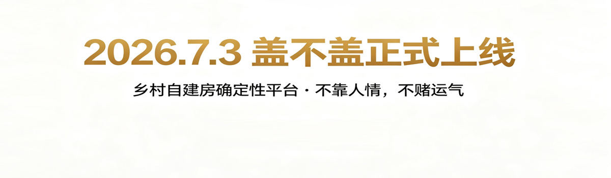 盖不盖乡村自建房
